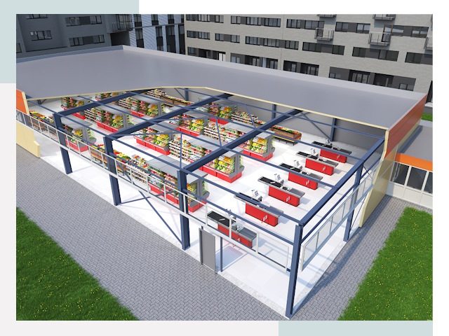 Строительство магазинов в Майкоп от 607 руб. за м²