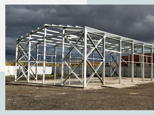 Двускатные ангары в Майкоп от 607 руб. за квадрат