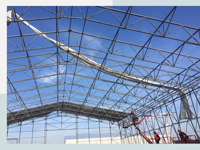 Шатровые ангары от 607 руб. в Майкопе и Республике Адыгея