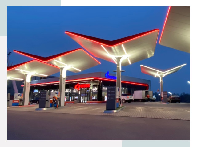 Навесы для АЗС в Майкопе
