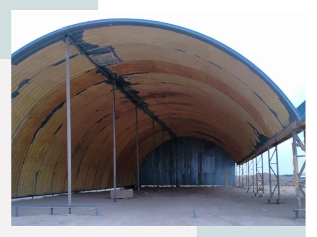 Реконструкция ангаров в Майкопе